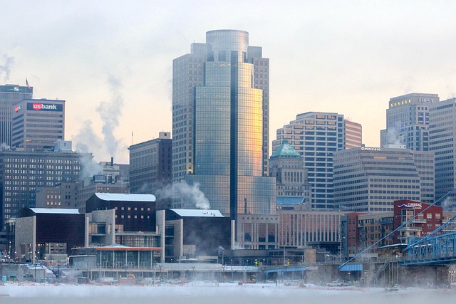 Greater Cincinnati, Ohio skyline, a service area of High Tide Pools & Spas